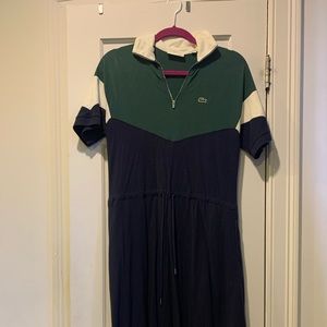 Lacoste oversized tennis polo dress